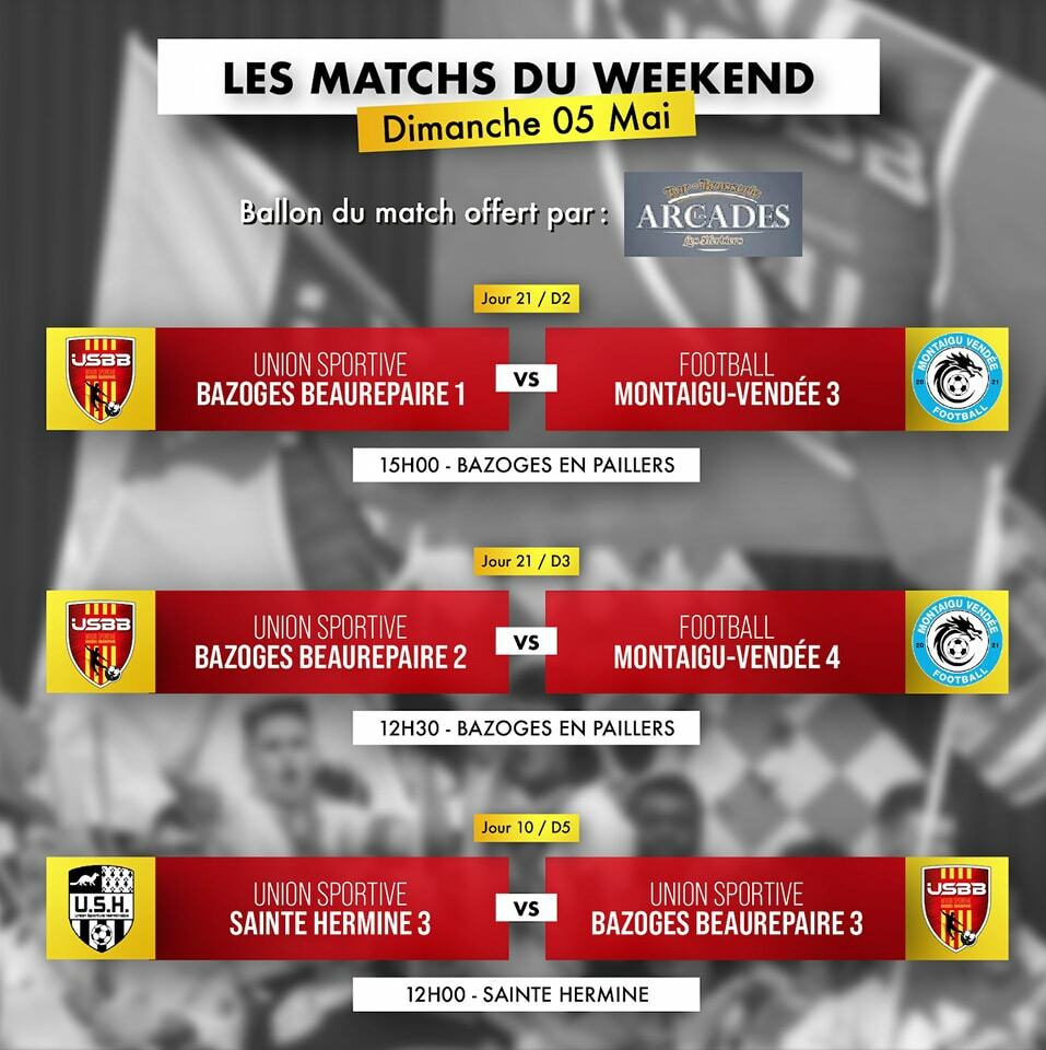 LES MATCHS DU WEEKEND