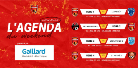 LES MATCHS DU WEEKEND