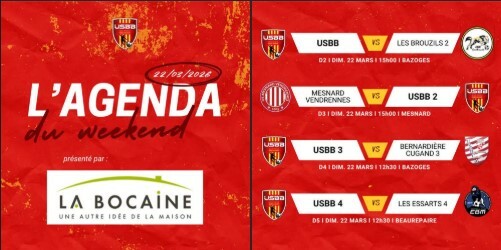 LES MATCHS DU WEEKEND