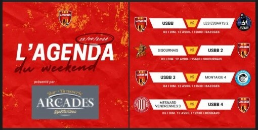 LES MATCHS DU WEEKEND