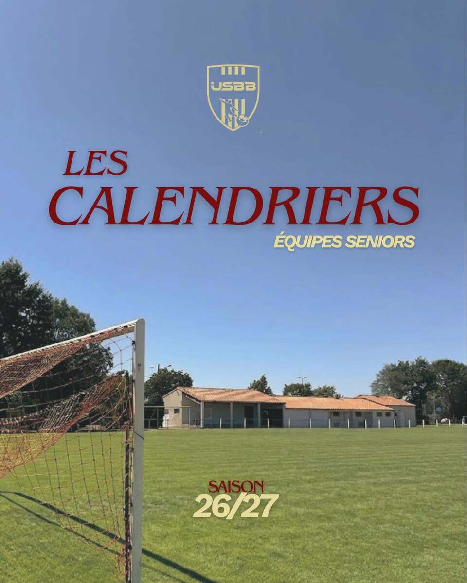 LES CALENDRIERS 2026/2027