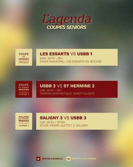 LES MATCHS DU WEEKEND