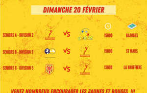 LES MATCHS DU WEEKEND