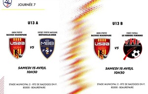 LES MATCHS DU WEEKEND &quot; U13 &quot;