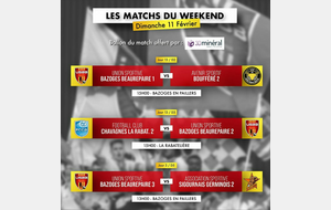 LES MATCHS DU WEEKEND