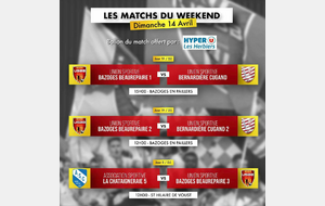 LES MATCHS DU WEEKEND