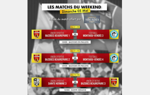 LES MATCHS DU WEEKEND
