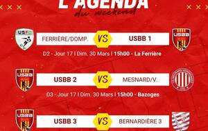LES MATCHS DU WEEKEND