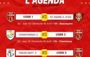 LES MATCHS DU WEEKEND