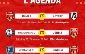 LES MATCHS DU WEEKEND