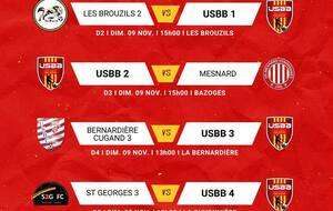 LES MATCHS DU WEEKEND