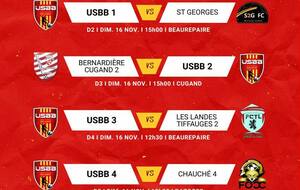 LES MATCHS DU WEEKEND