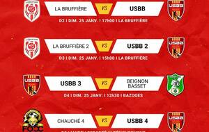 LES MATCHS DU WEEKEND