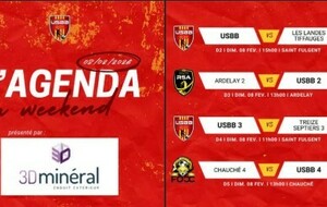 LES MATCHS DU WEEKEND