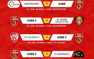 LES MATCHS DU WEEKEND