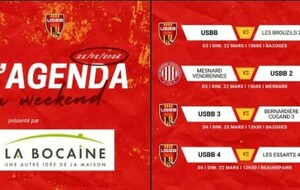 LES MATCHS DU WEEKEND