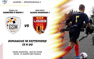 Gaubretière/st Martin 3 - US Bazoges Beaurepaire 3