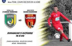 FC St Georges Trémentines(D1) - US Bazoges/Beaurepaire (D2)   coupe des Pays de Loire 