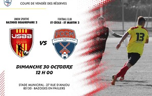 US Bazoges Beaurepaire   2  -  FC Ste Cécile/St Martin 2