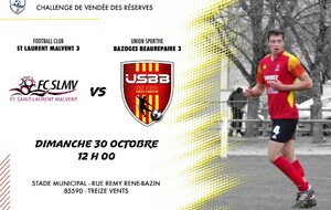 FC Laurent Malvent 3  - US Bazoges Beaurepaire  3 