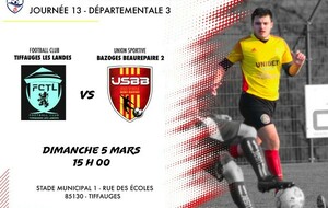 Tiffauges / les Landes FC - US Bazoges  Beaurepaire