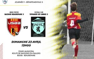 US Bazoges Beaurepaire &quot;3&quot; - Tiffauges/les Landes