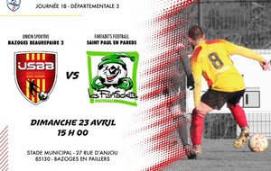 US Bazoges Beaurepaire &quot;2&quot;  -  St Paul en Pareds