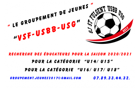 Le GJ VSF-USBB USG  recherche des éducateurs 
