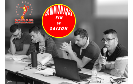 COMMUNIQUÉ FIN DE SAISON