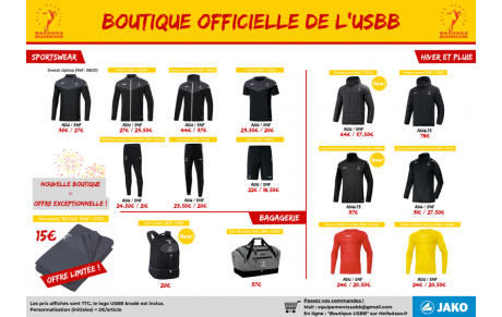 La nouvelle Boutique est ouverte !!!