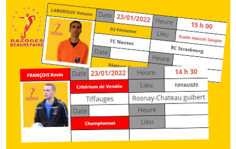 ⚽ LE WEEK-END DE NOS ARBITRES ⚽