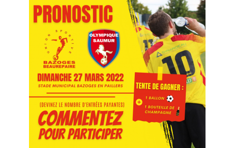 🍀 JEU CONCOURS USBB 🆚 SAUMUR🍀