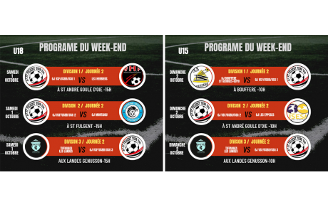 Match du weekend  Groupement Jeune