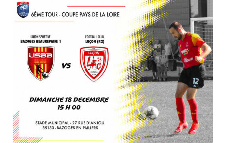 COUPE DES PAYS DE LOIRE &quot;le tirage&quot;
