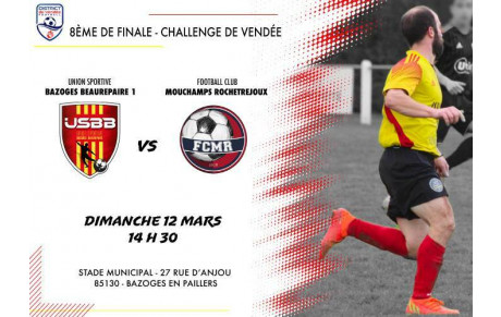 🏆 CHALLENGE DE VENDEE - 8ème de finale🏆