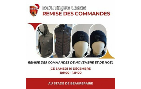  &quot; REMISE DES COMMANDES BOUTIQUE &quot;