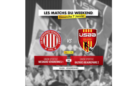 LES MATCHS DU WEEKEND
