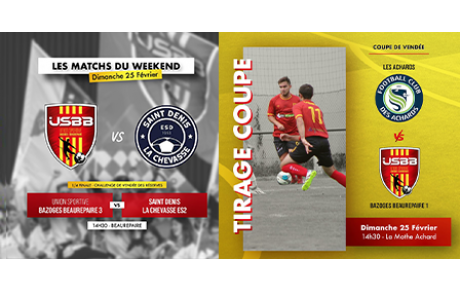 LES MATCHS DU WEEKEND