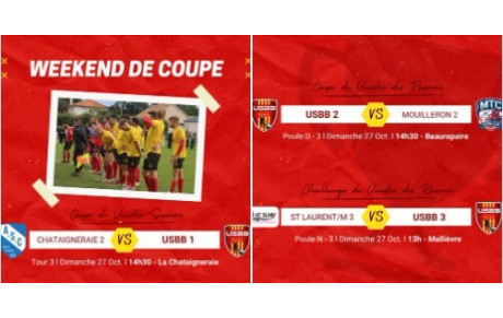 LES MATCHS DU WEEKEND &quot;Coupe&quot;