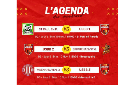 LES MATCHS DU WEEKEND