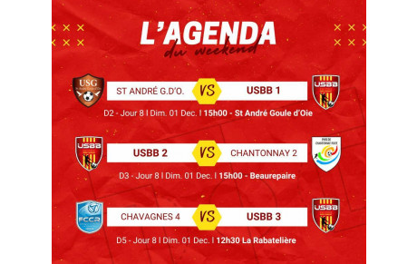 LES MATCHS DU WEEKEND