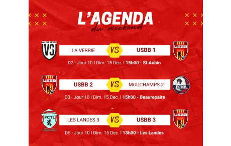 LES MATCHS DU WEEKEND