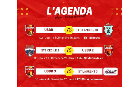 LES MATCHS DU WEEKEND