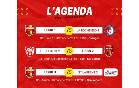 LES MATCHS DU WEEKEND