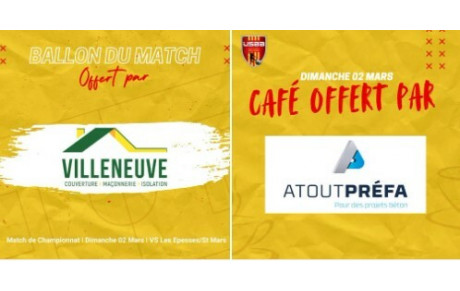 Partenaire &quot;Ballon du Match&quot; - &quot;Café&quot; 