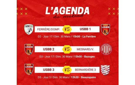 LES MATCHS DU WEEKEND