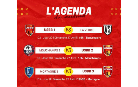 LES MATCHS DU WEEKEND