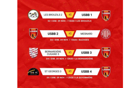 LES MATCHS DU WEEKEND