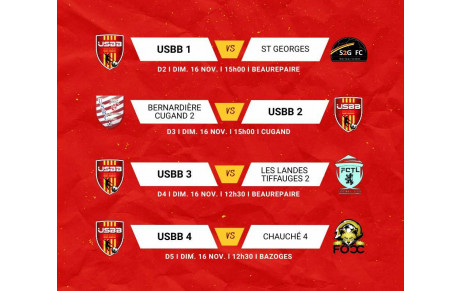LES MATCHS DU WEEKEND