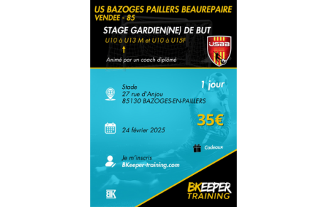 STAGE GARDIEN(NE)  DE BUT